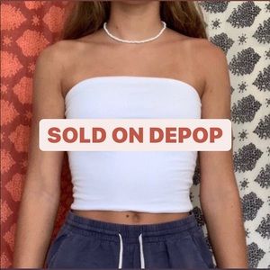 Brandy Melville white tube top